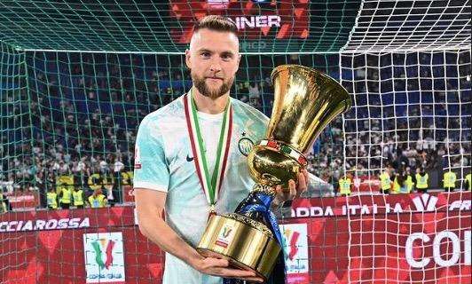 Skriniar festeggia il 5° trofeo con l'Inter e punta la finale di Champions League: "5 in 6 anni e ne manca ancora uno"