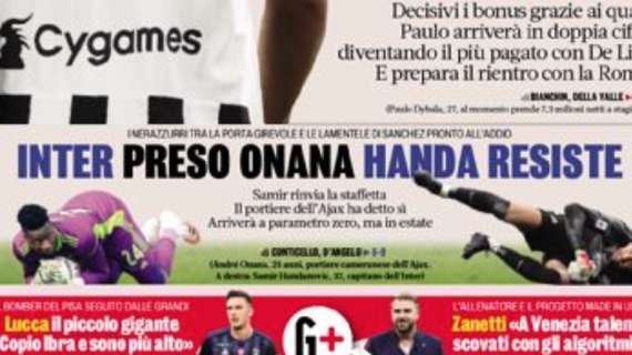 Prima GdS - Inter, preso Onana: arriverà in estate. E Sanchez è pronto all'addio