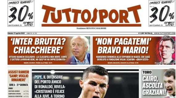 Prima pagina TS - Parla Bianchi: "Inter brutta? Chiacchiere. Conte e Gattuso lavorano bene"