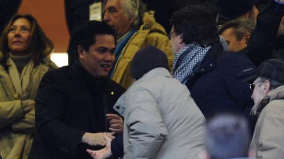 Thohir va in albergo. Niente incontro con la squadra