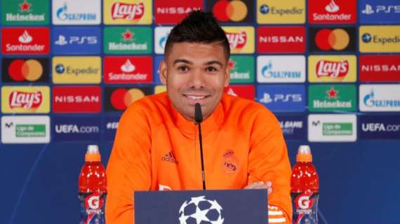 Real, Casemiro: "Rispettiamo i campioni d'Italia. Benzema out? C'è Jovic"