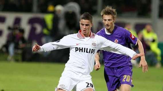 Ibrahim Afellay durante un Fiorentina-Psv Eindhoven