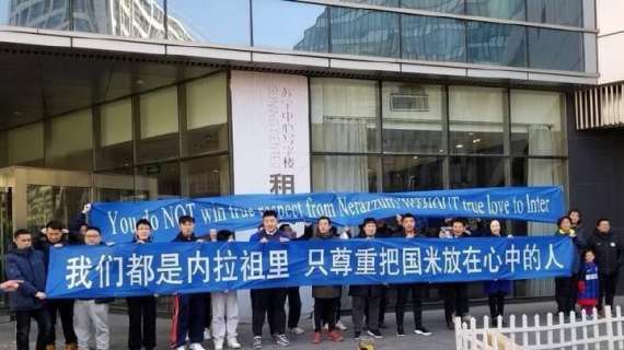 Suning, protesta tra gli interisti cinesi: "Senza amore per l'Inter..."