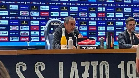 Lazio, Sarri in conferenza: "Questa prestazione può essere una buona base. Luis Alberto fuori? Scelta tecnica"