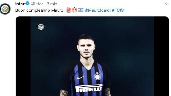 Icardi spegne 26 candeline, l'Inter: "Buon compleanno Mauro!"