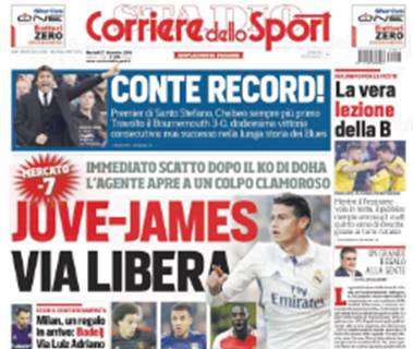 Prima pagina CdS - Sì dal Liverpool per Lucas Leiva. e Gabigol resta all'Inter