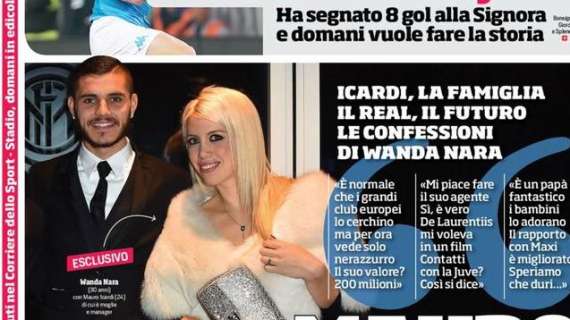 Prima CdS - Le confessioni di Wanda Nara: "Mauro ama l'Inter"