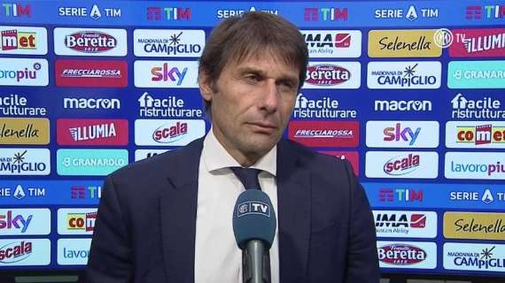 Conte a InterTV: "Lo spirito dei ragazzi mi lascia contento. Contro il Sassuolo è fondamentale, ogni gara vale doppio"