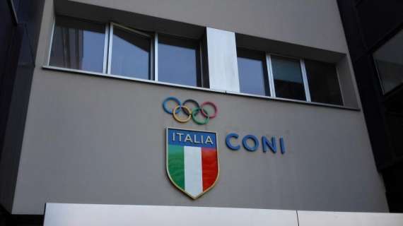 Spalletti e Candreva in rappresentanza dell'Inter all'incontro presso il CONI