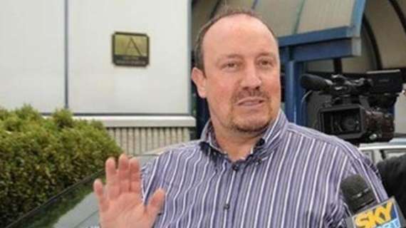 Rafa Benitez all&#039;arrivo a Milano