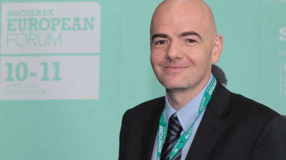 Infantino al 'Meazza', ad accoglierlo c'è Zanetti