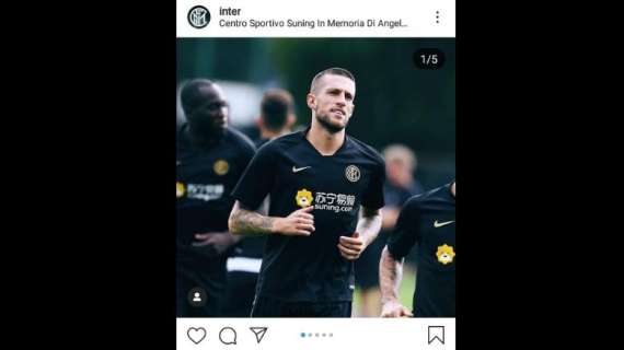 L'Inter saluta sui Instagram il primo allenamento di Biraghi
