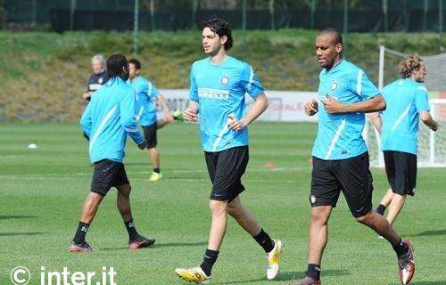 Inter in campo per la rifinitura 