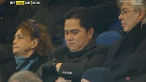 FOTO - Thohir spazientito, ma mancano ancora 10'...