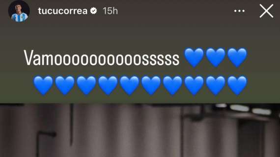 Argentina prima della classe, l’esultanza di Correa: “Vamos”