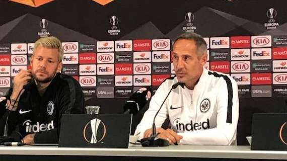 Eintracht, Hütter sostituito in conferenza dal vice Peintinger