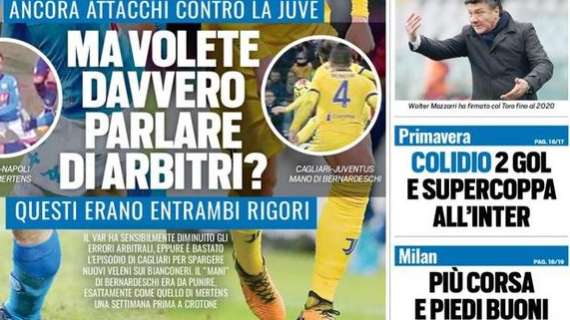 Prima pagina TS - Colidio, 2 gol e Supercoppa all'Inter