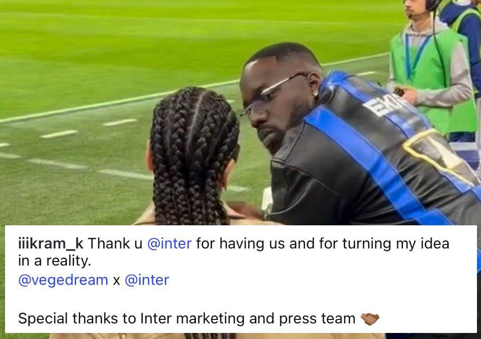 Ospiti speciali a San Siro: presenti per Inter-Roma la fashion stylist Ikram e il cantante Vegedream presenti