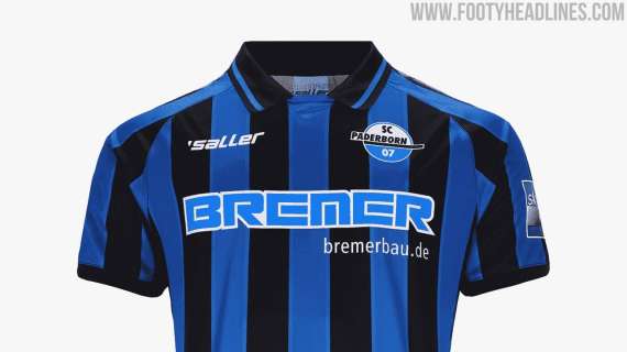 Il Paderborn e la maglia subliminale: divisa nerazzurra con lo sponsor Bremer