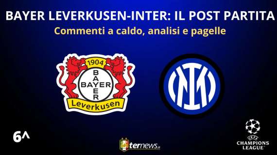 Rivivi la diretta! CHAMPIONS LEAGUE, il POST PARTITA di BAYER LEVERKUSEN-INTER: collegamento LIVE da stadio