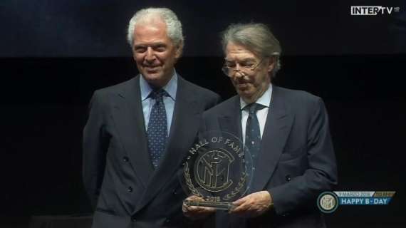 Premio speciale per Massimo Moratti: "Un privilegio per me essere stato presidente dell'Inter"