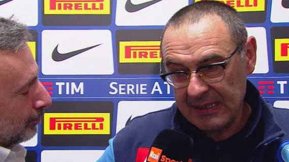 Sarri alla Rai: "Ottima partita contro un'ottima squadra. Noi siamo la quinta forza del campionato"