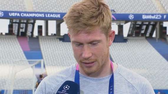 De Bruyne: "Tutti ci chiedono la Champions e domani speriamo di vincerla. Con Lukaku amici, ma domani rivali"