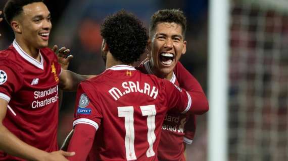 Champions League - Liverpool-Roma, 5-2 pirotecnico: Salah guida i Reds, orgoglio giallorosso nel finale