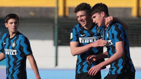 Primavera 1, Casadei riporta l'Inter in vetta: doppietta di testa alla Lazio nel finale (0-2), nerazzurri ai playoff