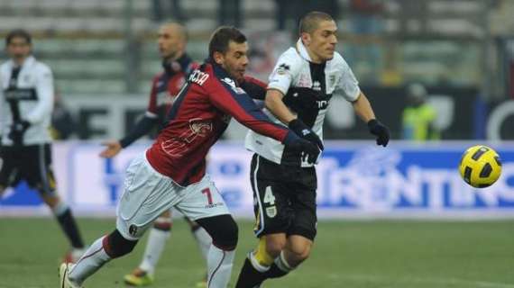 Della Rocca alle prese con Morrone in Parma-Bologna