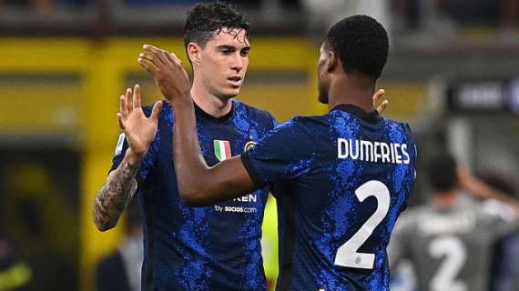 Sky - Roma-Inter, Bastoni torna al centro della difesa. Dumfries, nuova chance