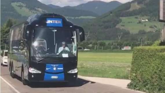 Verso Roma-Inter, squadra subito in campo dopo essere tornata a Milano all'ora di pranzo