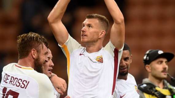 Dzeko salva la Roma: a Bologna finisce 1-1. Giallorossi per ora a +5 sull'Inter