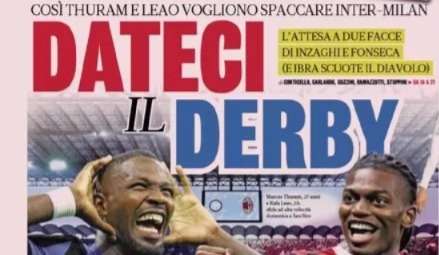 Prima GdS - Dateci il derby. L'attesa a due facce di Inzaghi e Fonseca