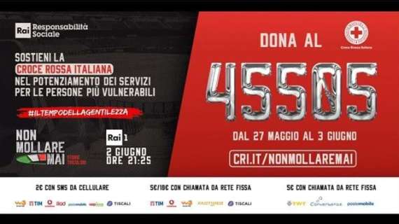 'Non mollare mai-Storie tricolori': Zanetti, Del Piero e Baresi protagonisti del charity show