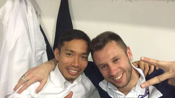 Nagatomo e Cassano, finalmente (di nuovo) insieme