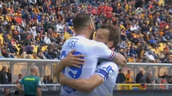VIDEO - Jesé risponde a Ceesay, pari tra Lecce e Sampdoria: gli highlights