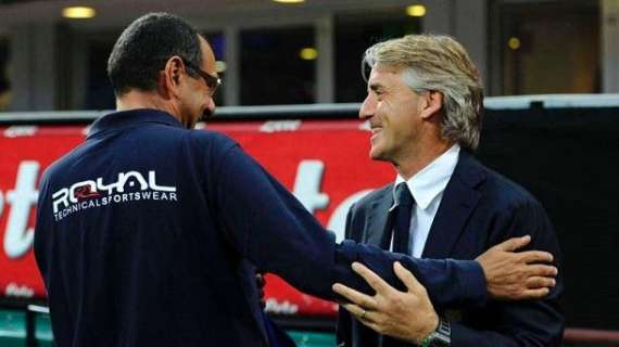 Mancini vs Sarri: il bilancio in Serie A è in equilibrio 