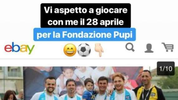 Su eBay l'asta per giocare al fianco di Zanetti nel Trofeo Pupi