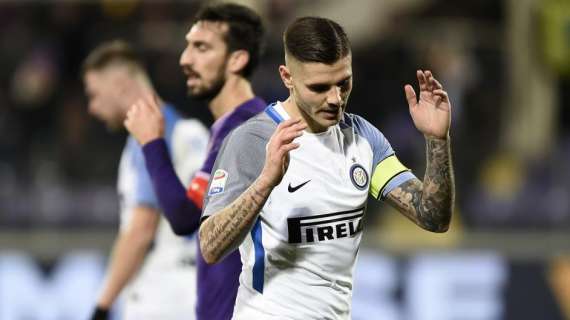 Icardi bestia nera della Fiorentina: decimo gol con i viola