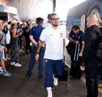 FOTO - L'Inter in volo verso Salonicco: ecco Osvaldo