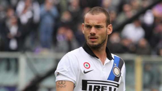 Il tweet di Sneijder: "Cesena, arriviamo. Amala!"