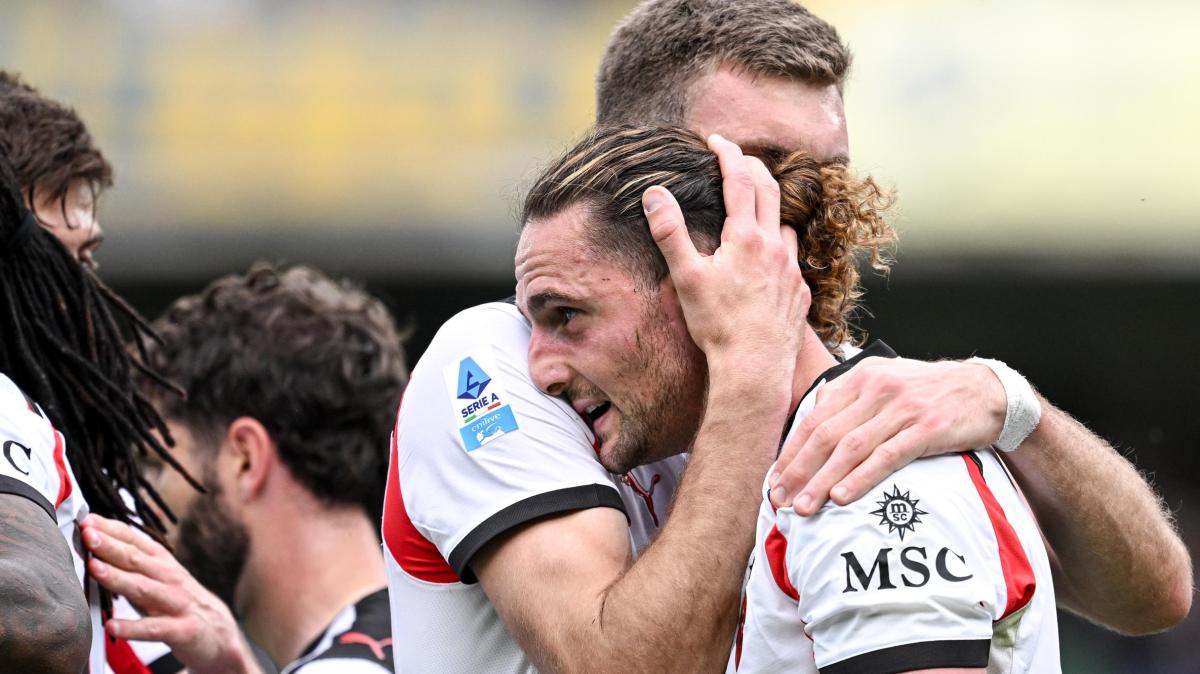 Rabiot regala tre punti al Milan: 1-0 al Verona, anche Allegri a -12 dall'Inter  