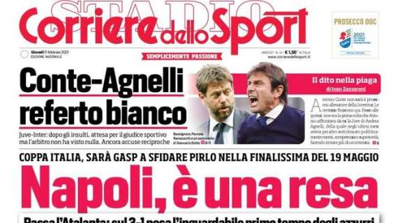 Prima CdS - Conte-Agnelli, referto bianco