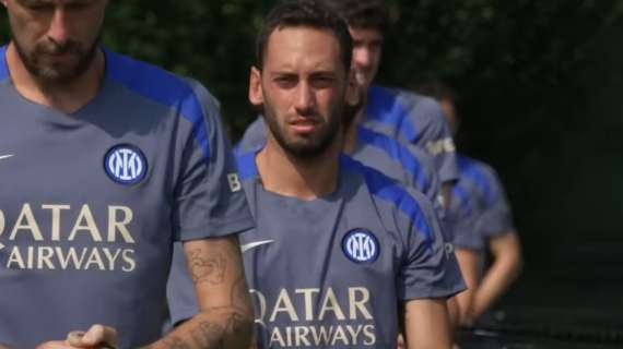 FcIN - Allenamento personalizzato per Calhanoglu e Carlos Augusto. A Rotterdam ci sarà solo uno di loro