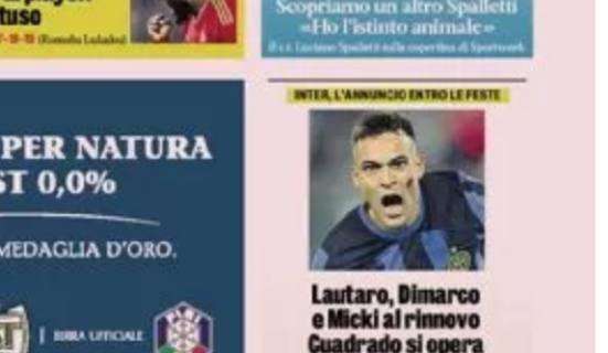 Prima GdS - Lautaro, Dimarco e Micky al rinnovo. Cuadrado si opera