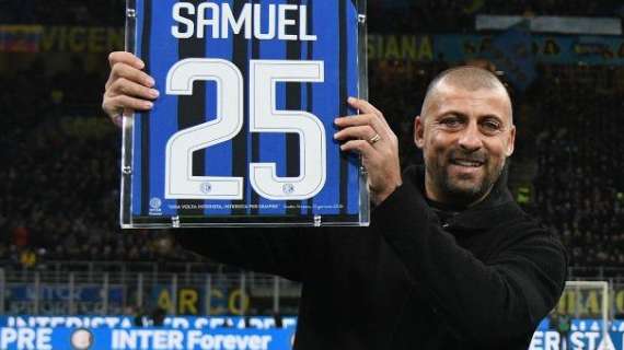 Samuel: "Spero che Inter e Roma arrivino in Champions"