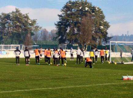 Squadra già in campo in vista della Coppa Italia