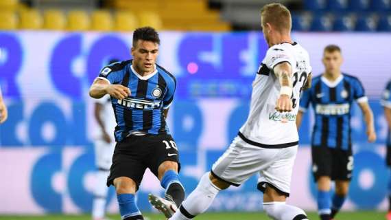 Lautaro Martinez si gode la vittoria contro il Parma: "Forza Inter"