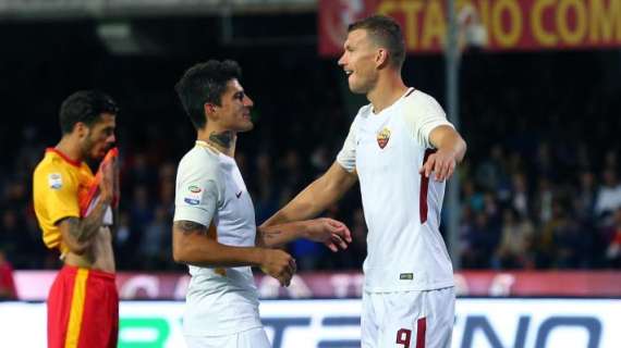 Roma, tutto facile a Benevento: doppio Dzeko e due autoreti dei padroni di casa per lo 0-4 finale